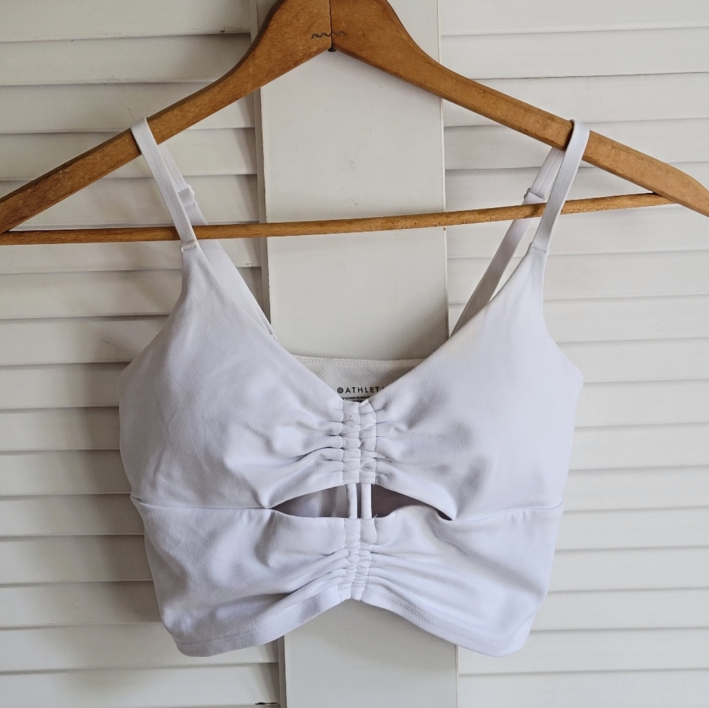 ATHLETA A-C Cinch Longline Sports Bra White XS